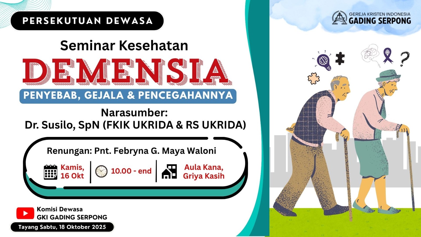 Persekutuan Dewasa | 16 Oktober 2025