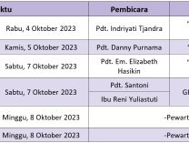 Kegiatan Sepekan (1 Oktober 2023 - 8 Oktober 2023)