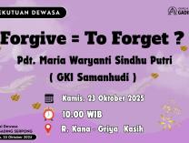 Persekutuan Dewasa | 23 Oktober 2025