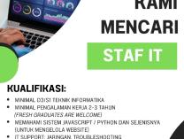 Info Lowongan Kerja | Staf IT BPMSW GKI Sinwil Jabar