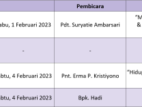 Kegiatan Sepekan (29 Januari - 5 Februari 2023)