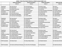 Jadwal Tugas Penatua - Bulan Maret 2023