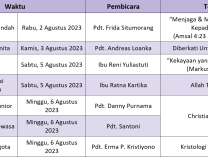 Kegiatan Sepekan (30 Juli - 6 Agustus 2023)