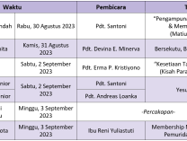 Kegiatan Sepekan (27 Agustus - 3 September 2023)