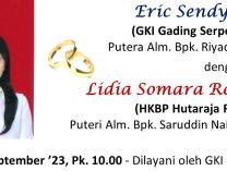 Kebaktian Peneguhan dan Pemberkatan Pernikahan | 22 September 2023