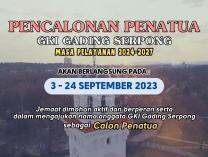Pencalonan Penatua GKI Gading Serpong 2024-2027