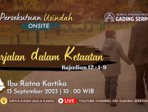 Persekutuan Usia Indah | 13 September 2023