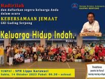 Kebersamaan Jemaat GKI Gading Serpong 14 Oktober 2023