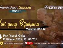 Persekutuan Usia Indah | 18 Oktober 2023