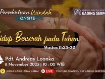 Persekutuan Usia Indah | 8 November 2023