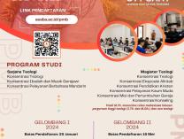 Penerimaan Mahasiswa Baru Tahun Akademik 2024-2025 STT SAAT