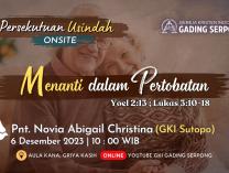 Persekutuan Usia Indah | 6 Desember 2023