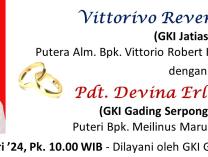 Kebaktian Peneguhan dan Pemberkatan Pernikahan | 17 Februari 2024