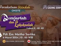 Persekutuan Usia Indah | 6 Maret 2024