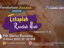 Persekutuan Usia Indah | 13 Maret 2024