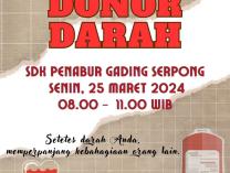 Donor Darah SDK Penabur 25 Maret 2024