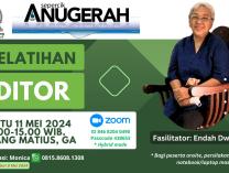 Pelatihan Editor Majalah Sepercik Anugerah 11 Mei 2024