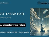 Persekutuan Dewasa (Sabtu) | 15 Maret 2025