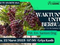 Persekutuan Dewasa (Sabtu) | 22 Maret 2025